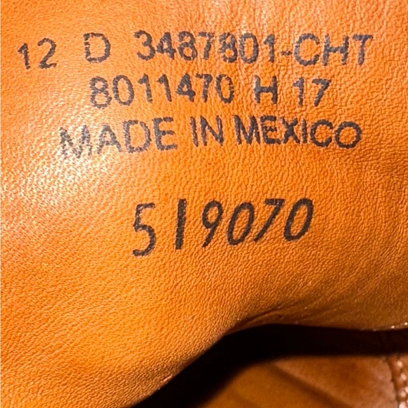 FRYE Men's Brown Leather Lace Up Boots Size 12 - Picture 13 of 14